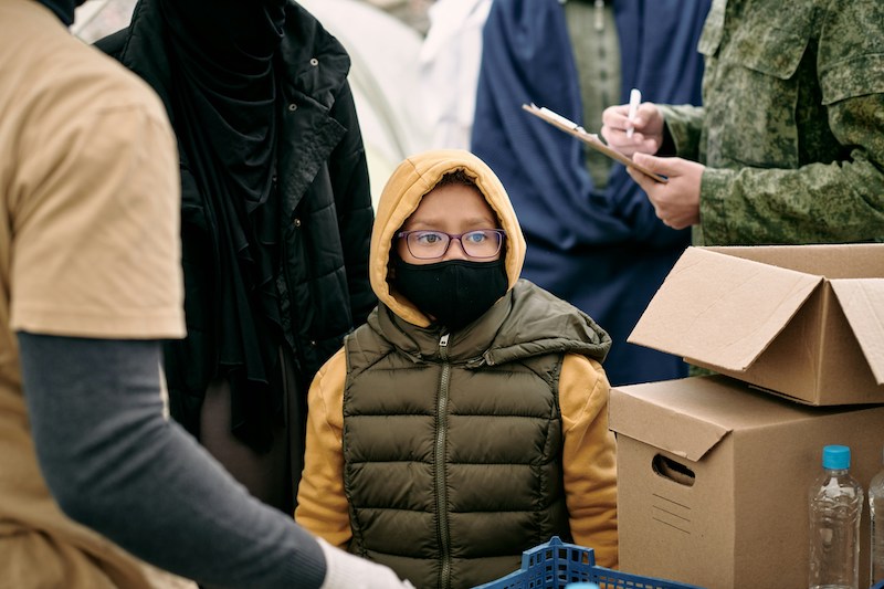 non profit organization gives donations to people in need